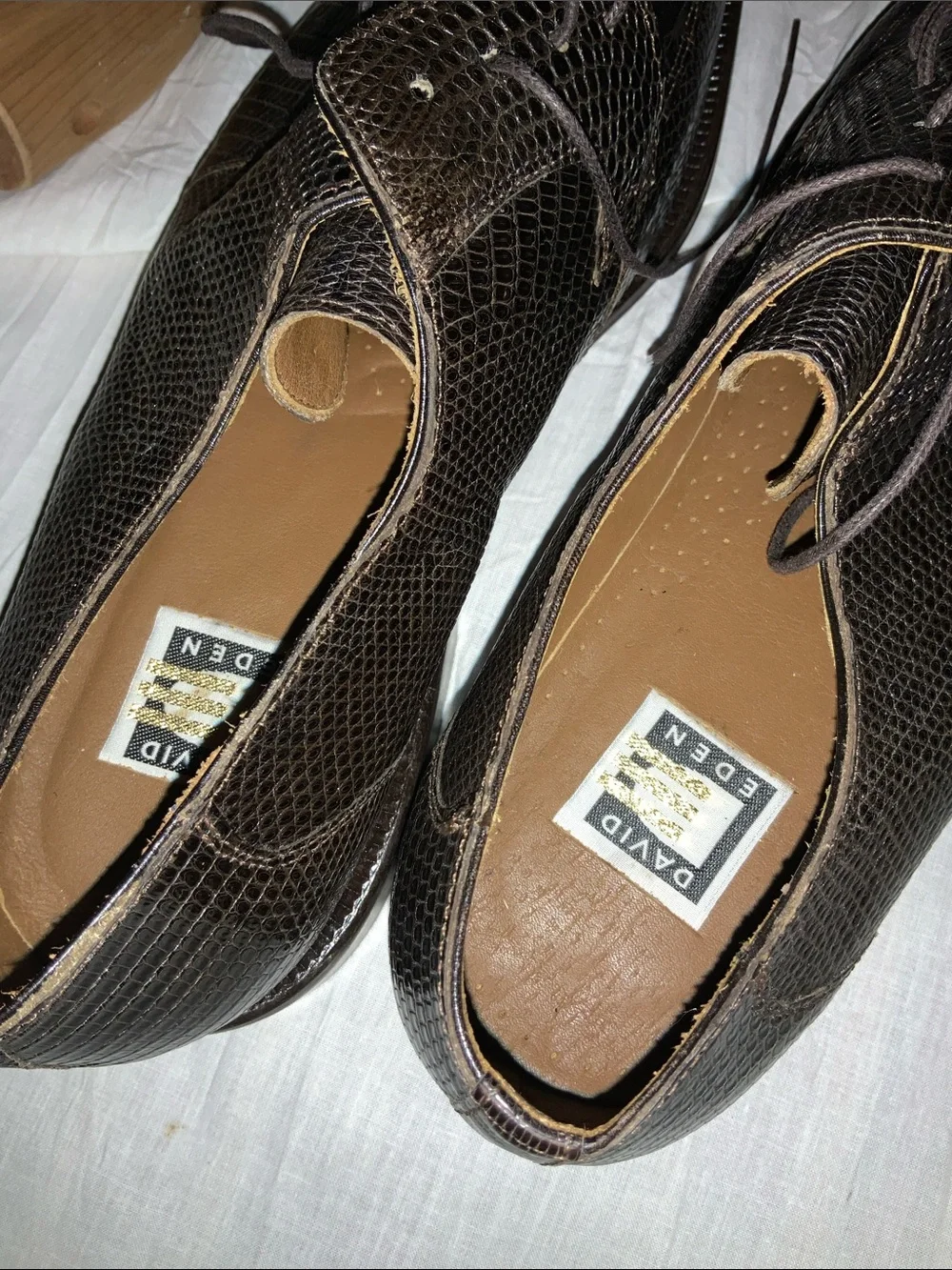 NWOB David Eden Jeremiah Men’s Genuine Crocodile 🐊 leatherdress Shoes. Sz. 13.